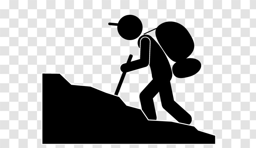 Climbing Mountaineering Pictogram Clip Art - Drawing - Mountain Transparent PNG