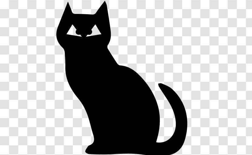 Black Cat Desktop Wallpaper Clip Art - Whiskers - Halloween Icon Transparent PNG