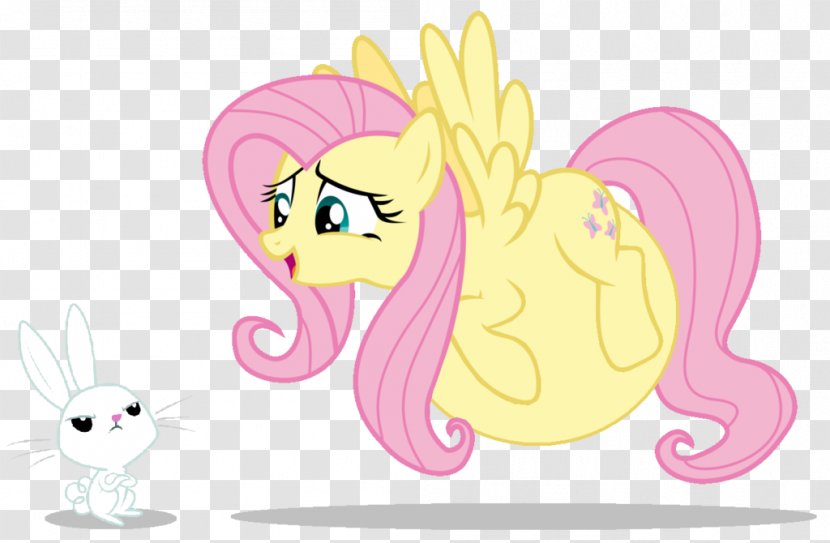 Fluttershy Pony Horse Apple Bloom - Watercolor Transparent PNG