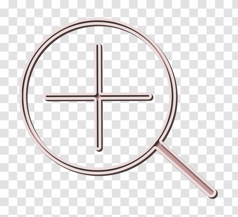 In Icon Magnifying Glass Searchicons - Zoom - Cross Symbol Transparent PNG