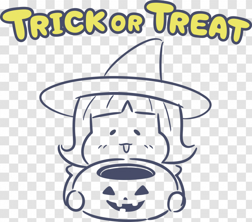 TRICK OR TREAT Happy Halloween Transparent PNG