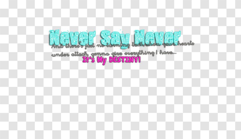 Logo Brand Line Turquoise Font - Justin Bieber: Never Say Transparent PNG