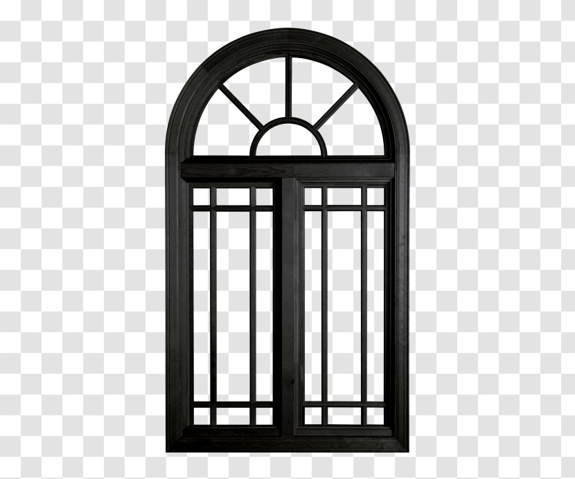 Window Wood Chambranle Picture Frame Manufacturing - Monochrome - Doors And Windows Painted Black Transparent PNG