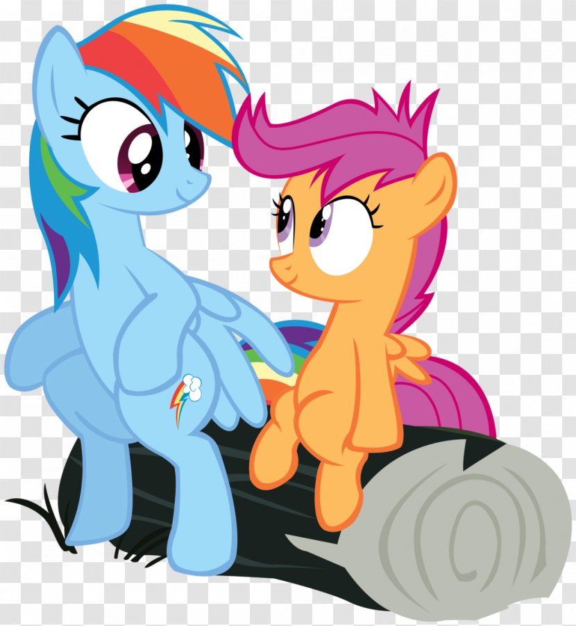 Scootaloo Rainbow Dash Rarity DeviantArt - Cartoon - Kiss Transparent PNG