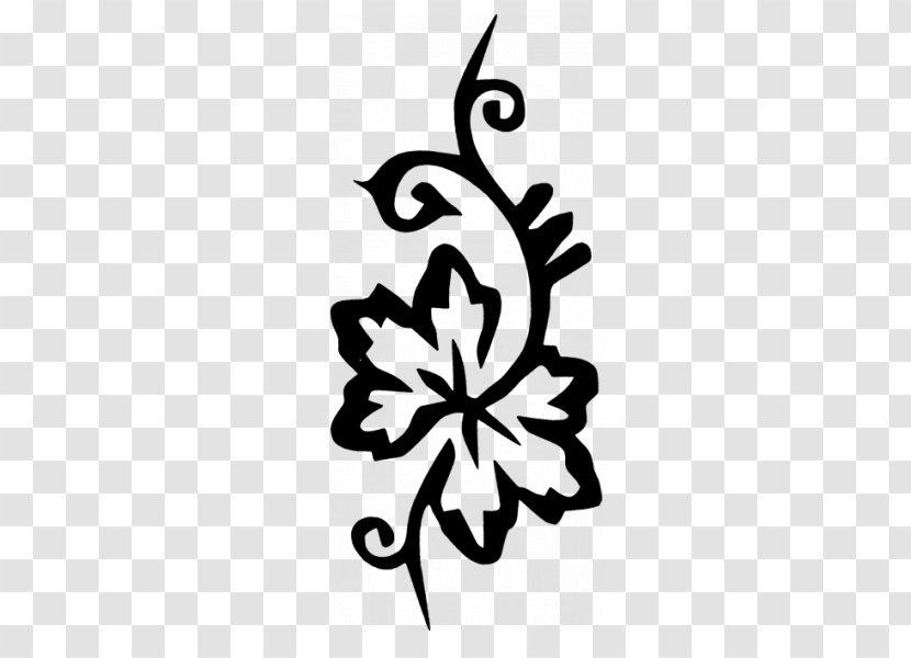 Stencil Mehndi Henna Tattoo - Flower Transparent PNG