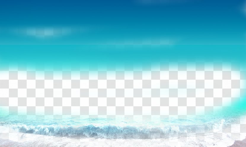 Blue Sky Turquoise Sea Wallpaper - Ocean - And Transparent PNG