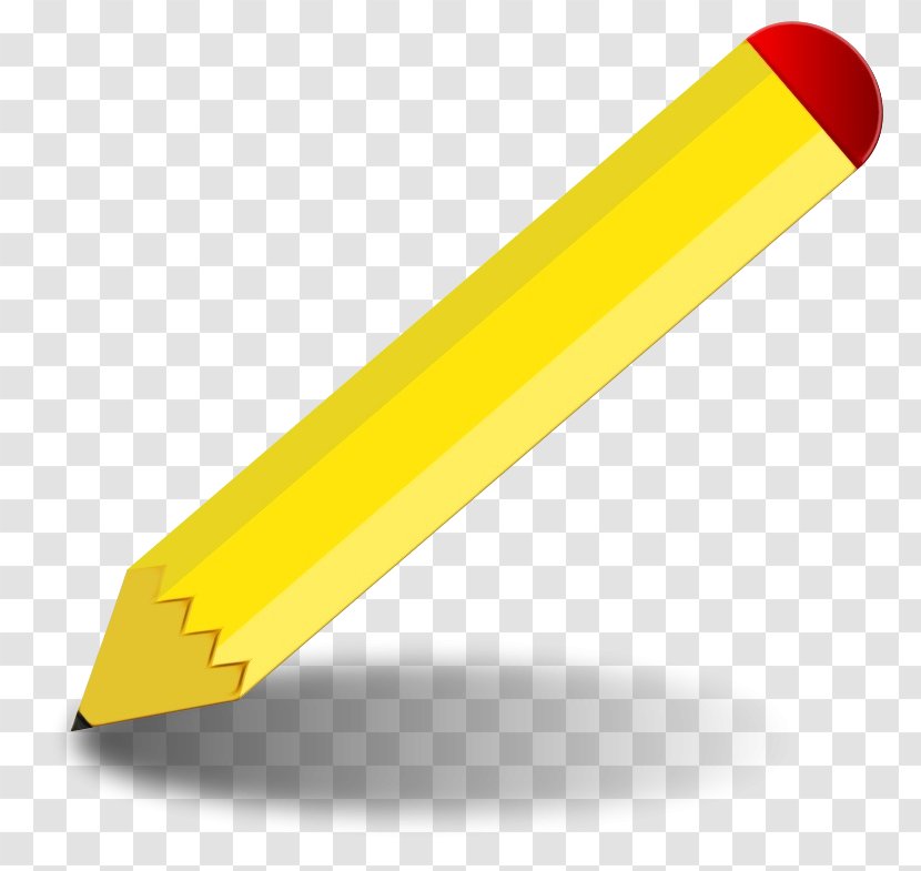 Pencil Cartoon - Office Supplies Transparent PNG