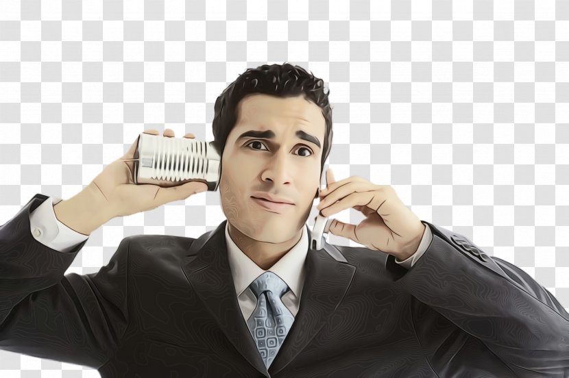 Forehead White-collar Worker Male Businessperson Gentleman - Whitecollar - Thumb Ear Transparent PNG