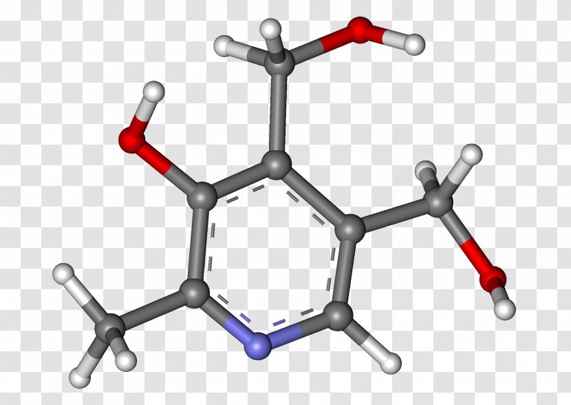 Pyridoxine Pharmaceutical Drug Vitamin B-6 Ball-and-stick Model Acid - Pyridoxamine - Ballandstick Transparent PNG