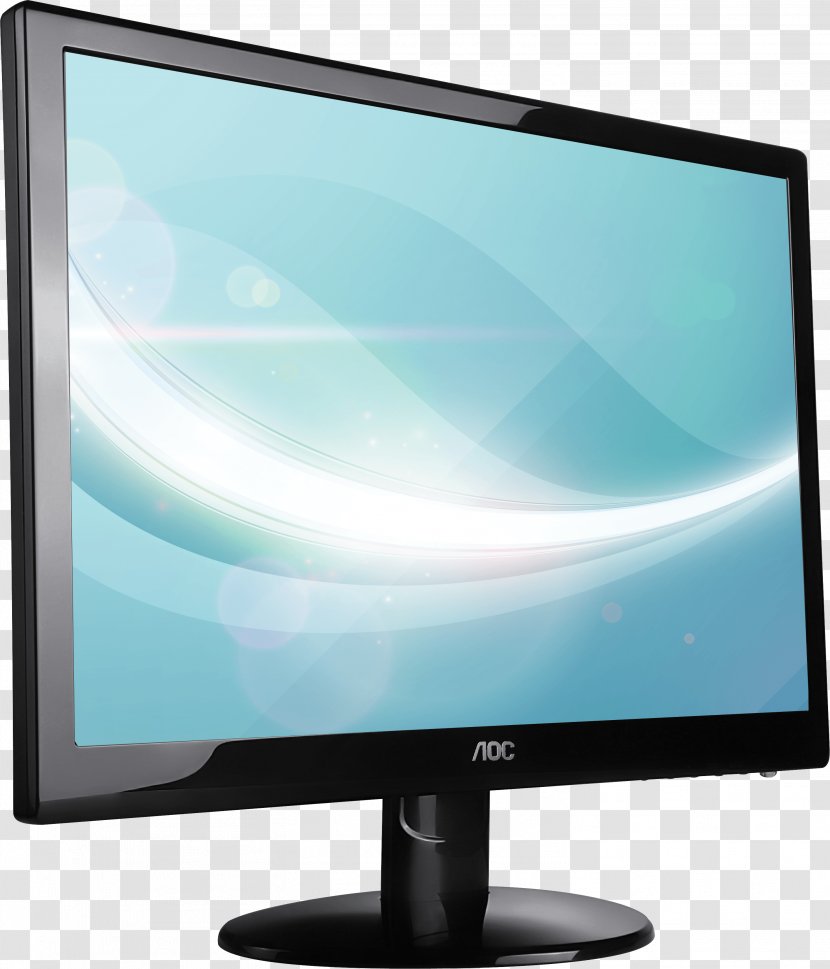 Computer Monitor AOC International IPS Panel LED-backlit LCD Response Time - Stereo Display - Image Transparent PNG