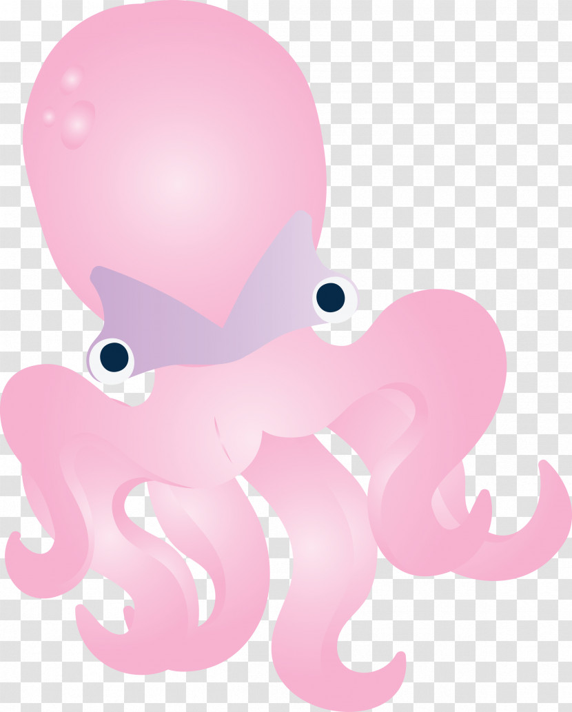 Pink Octopus Giant Pacific Octopus Octopus Animal Figure Transparent PNG