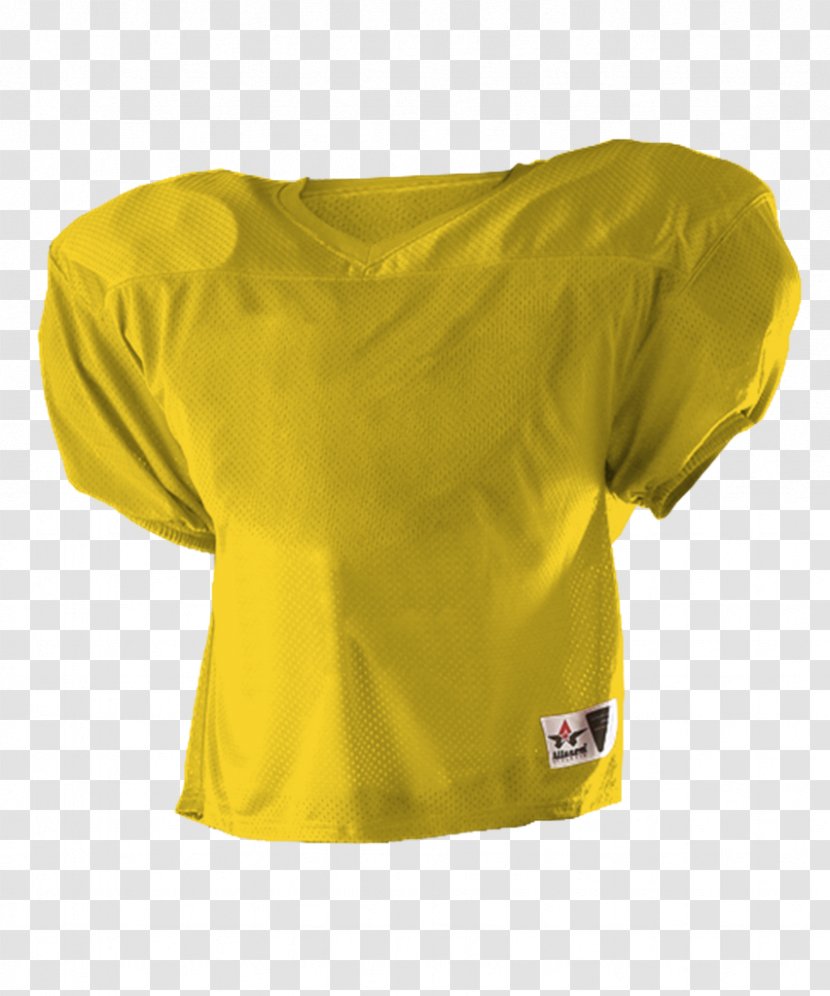 T-shirt Shoulder Sleeve Blouse - Active Shirt - Gold Football Transparent PNG