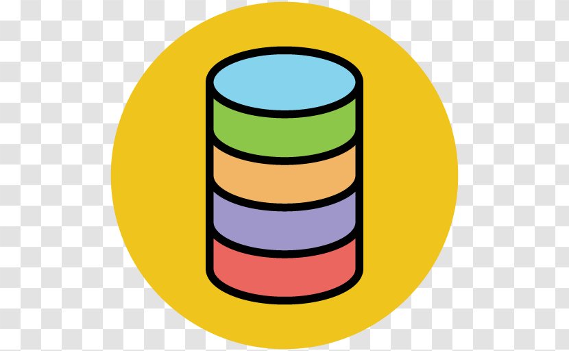 Database Server Icon - Symbol - Cartoon Picture Painted School Image For Learning Transparent PNG