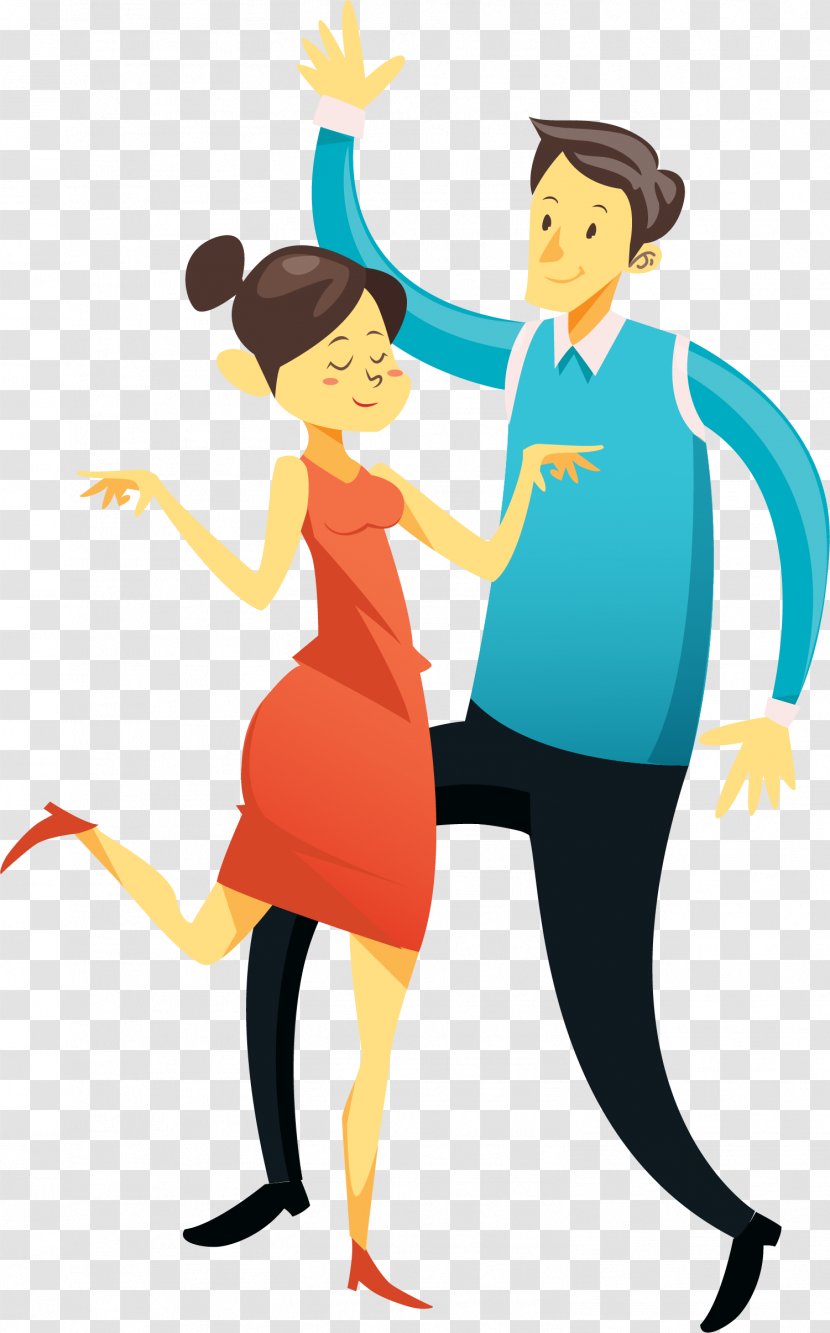 Dance Party - Flower - Cartoon Characters, Men And Women Transparent PNG