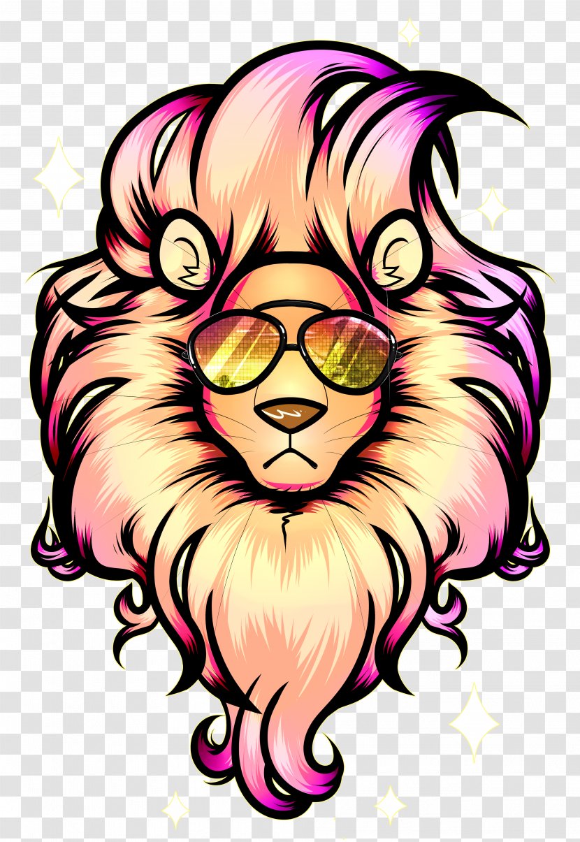 Lion Whiskers Paper Painting Clip Art - Silhouette Transparent PNG