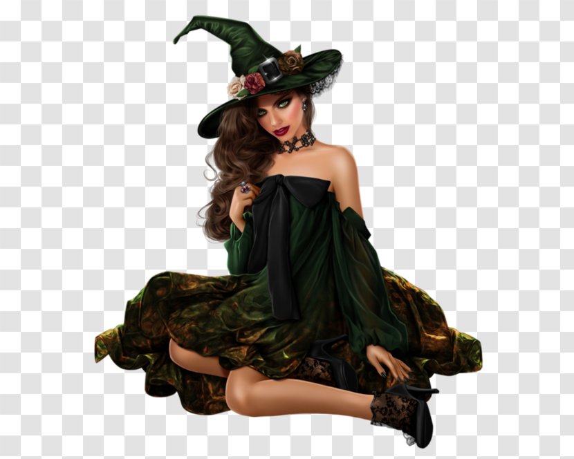 Witchcraft Clip Art - Woman - Only Transparent PNG