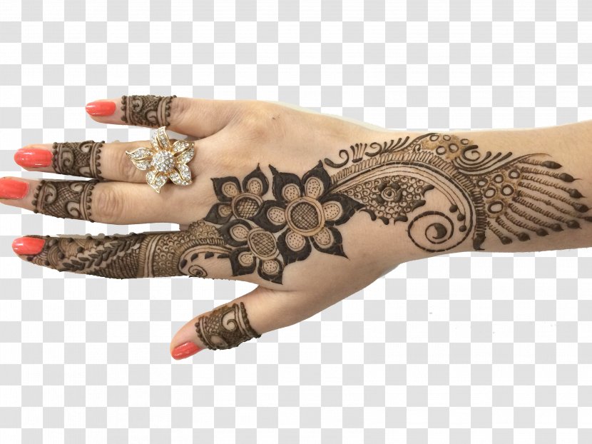 Mehndi Henna Design Art Rajasthan - Eid Alfitr Hand Transparent PNG