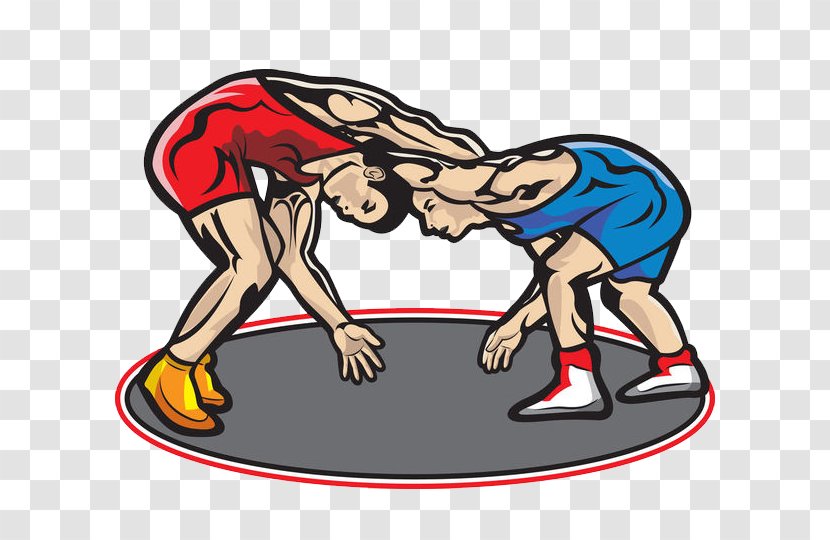 Professional Wrestling Cartoon Clip Art - Sports Equipment - A Wrestler; Wrestler Transparent PNG