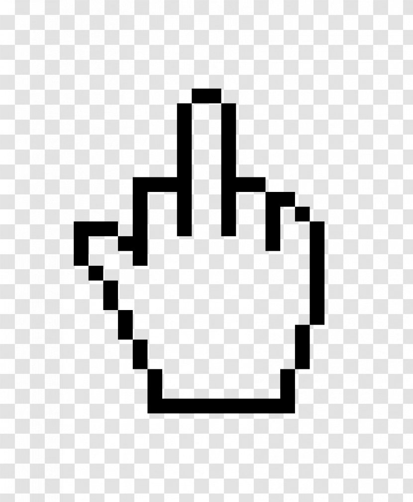 Computer Mouse Pointer Cursor - Display Resolution - Middle Finger Transparent PNG