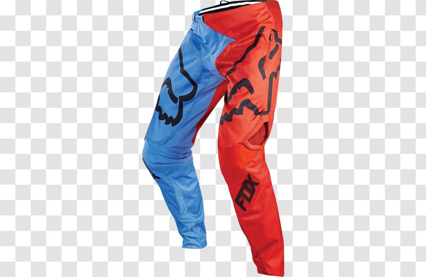 Pants Fox Racing Blue Bicycle Shorts & Briefs - Sportswear - T-shirt Transparent PNG