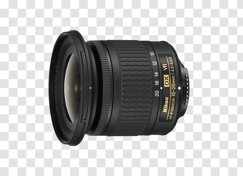 Nikon AF-P DX Nikkor 10-20mm F/4.5-5.6G VR Camera Lens Format Transparent PNG