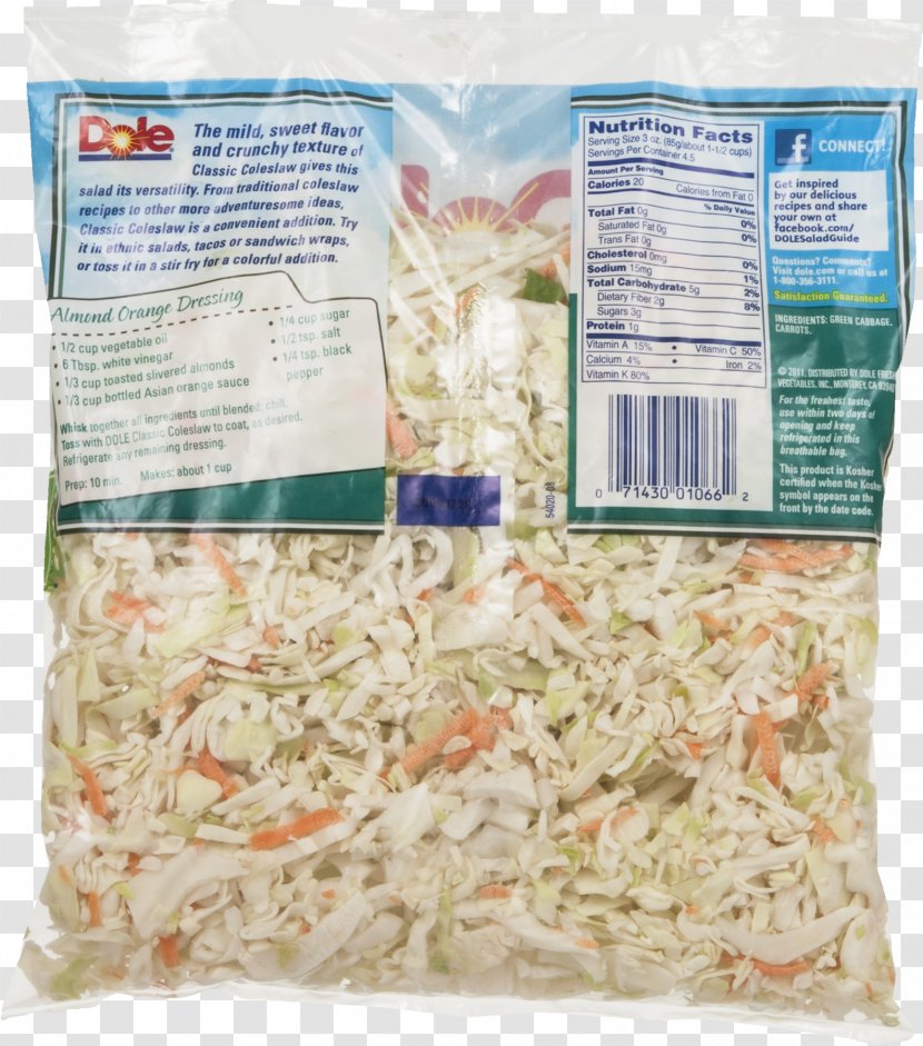Ingredient Recipe Coleslaw Salad Stuffing - Dole Food Company Transparent PNG