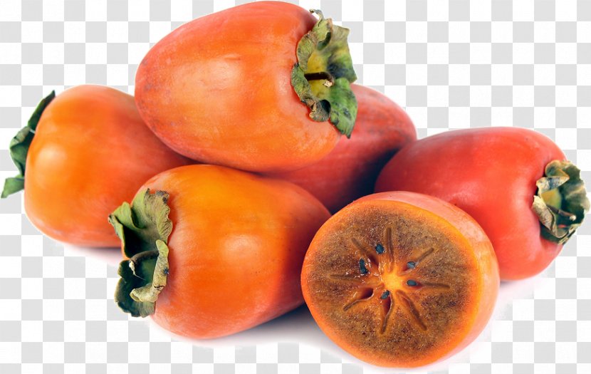 Plum Tomato Japanese Persimmon Common Black Sapote - Vegetarian Food Transparent PNG