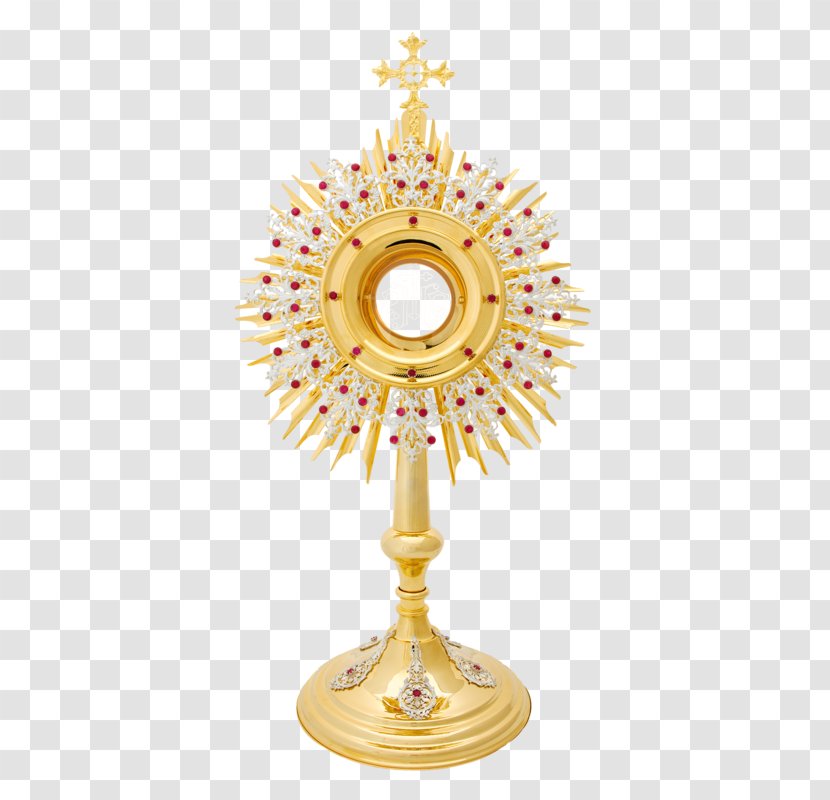 Monstrance Sacramental Bread Brass Liturgická Nádoba Altar - Corpus Christi Transparent PNG