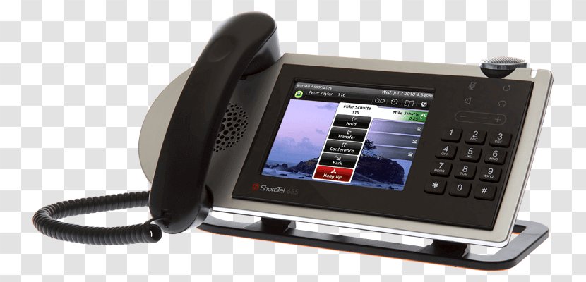 VoIP Phone Telephone ShoreTel Voice Over IP Unified Communications - Electronics - Large Screen Transparent PNG