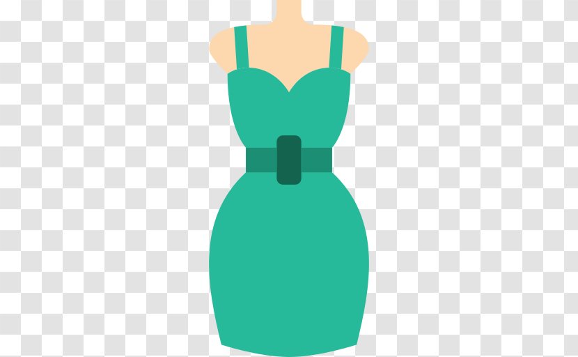 Summer Model Dress - Aqua - Green Transparent PNG