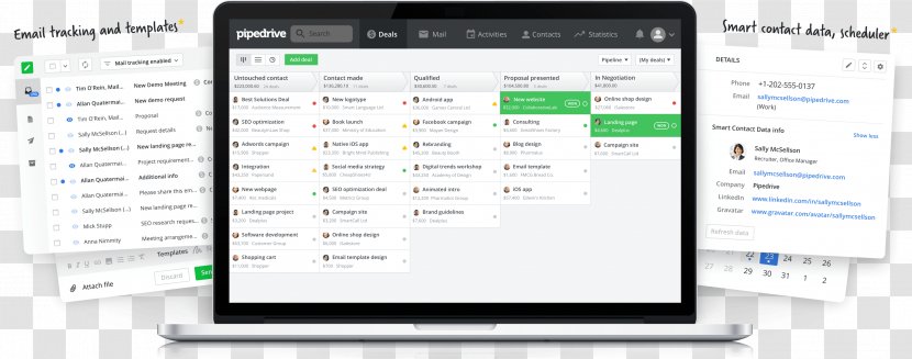 Computer Program Pipedrive Inc Customer Relationship Management Business - Multimedia Transparent PNG