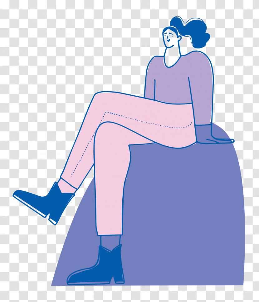 Sitting On Rock Transparent PNG