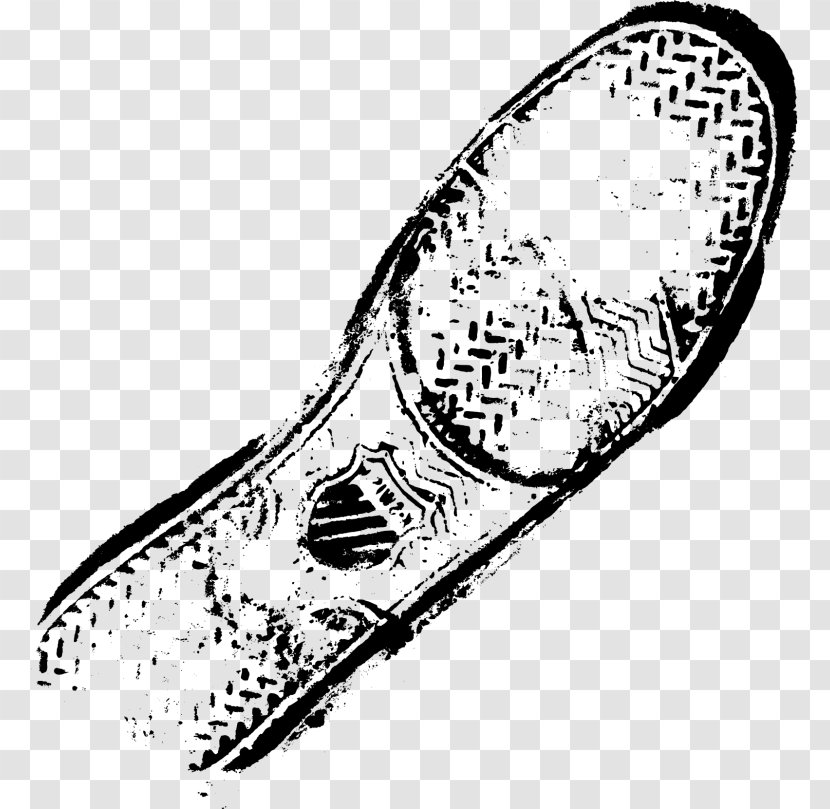 Footprint Shoe Clip Art - Information - Monochrome Photography Transparent PNG