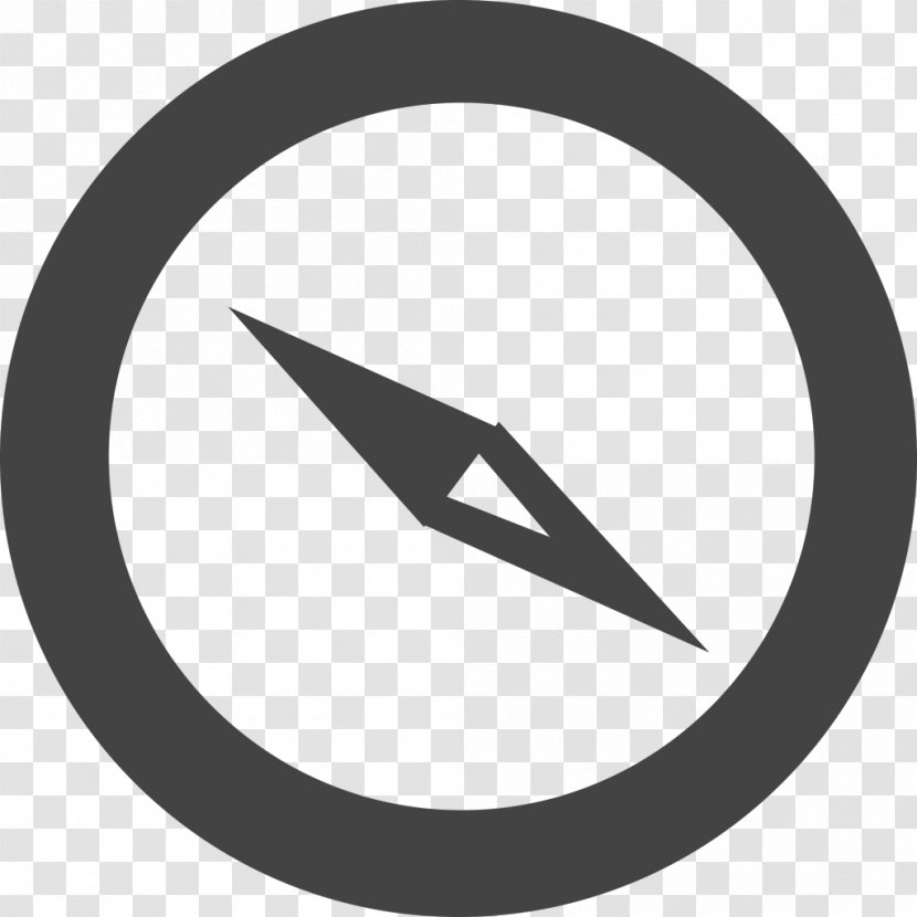 Glyph - Button - Black And White Transparent PNG