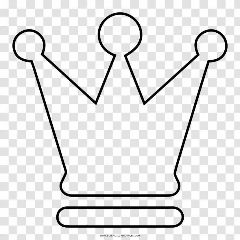 Chess Drawing Crown Coloring Book Queen Regnant - Finger Transparent PNG
