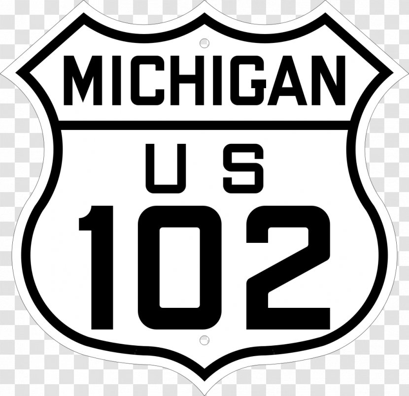U.S. Route 131 Michigan State Trunkline Highway System 80 23 31 In - Black And White Transparent PNG