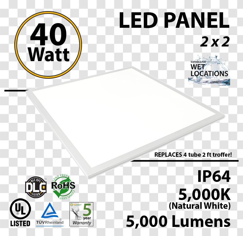 Light-emitting Diode LED Tube Lamp Fluorescent - Lighting - Luminous Efficiency Transparent PNG