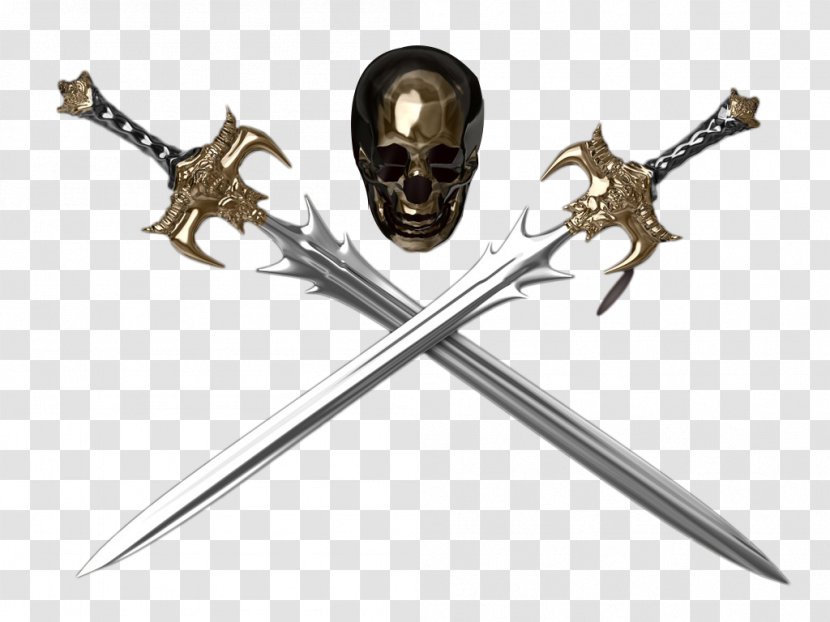 Basket-hilted Sword Xc9pxe9e Clip Art - Cold Weapon - Hand Drawn And Skull Transparent PNG