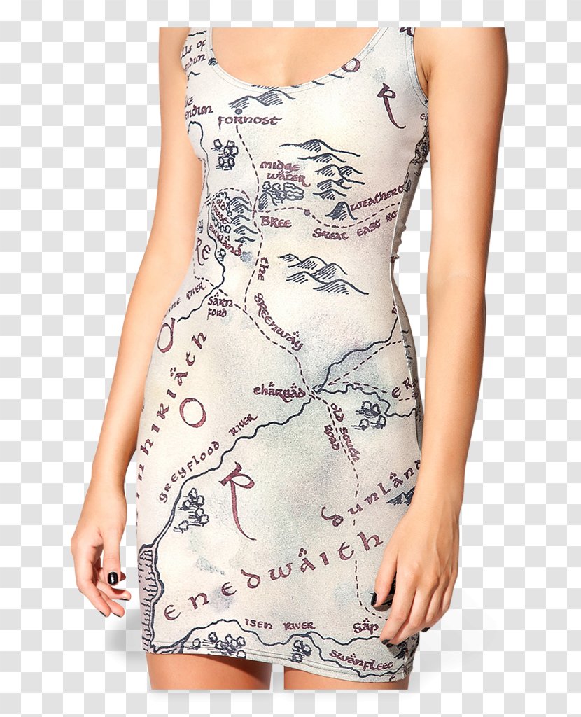 The Lord Of Rings Cocktail Dress A Map Middle-earth Clothing Transparent PNG