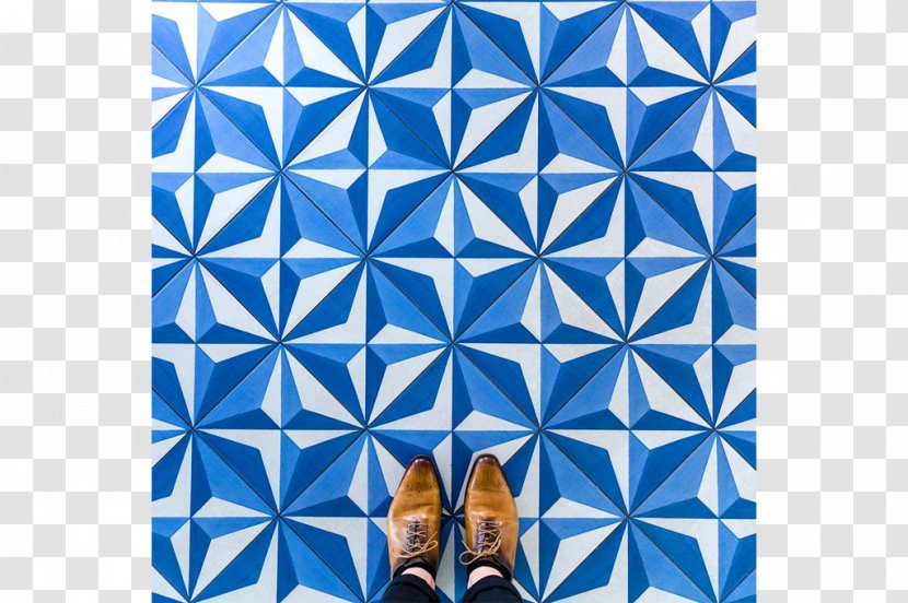 Cement Tile Flooring Ceramic - Electric Blue - Toilet Transparent PNG
