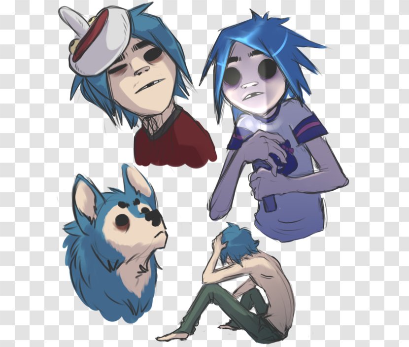 2-D Gorillaz Noodle DeviantArt Dare - Cartoon Transparent PNG