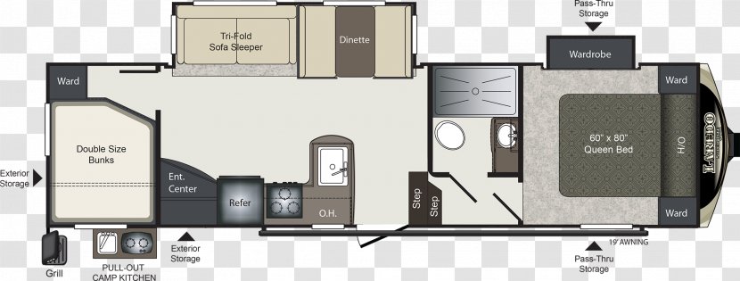 Keystone Fifth Wheel Coupling Floor Plan House - Silhouette Transparent PNG