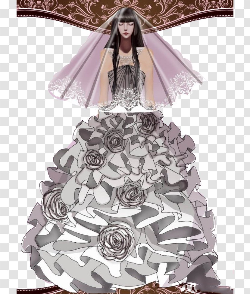 Contemporary Western Wedding Dress - Costume Design - Dream Transparent PNG