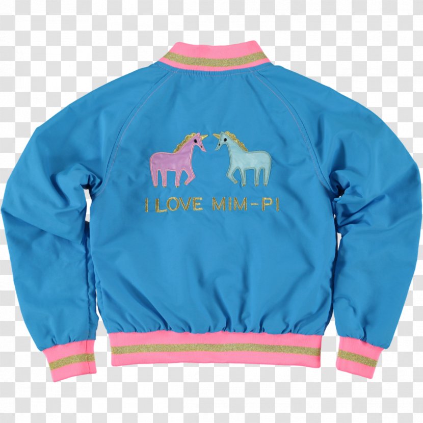 Mim-Pi Girls' Unicorn Jacket Blue Flight Coat Lola & The Boys Girls Sequin Bomber - Cartoon Transparent PNG