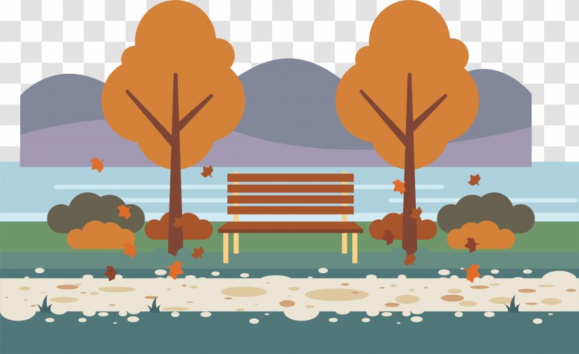 Park Icon - Orange - Autumn Transparent PNG