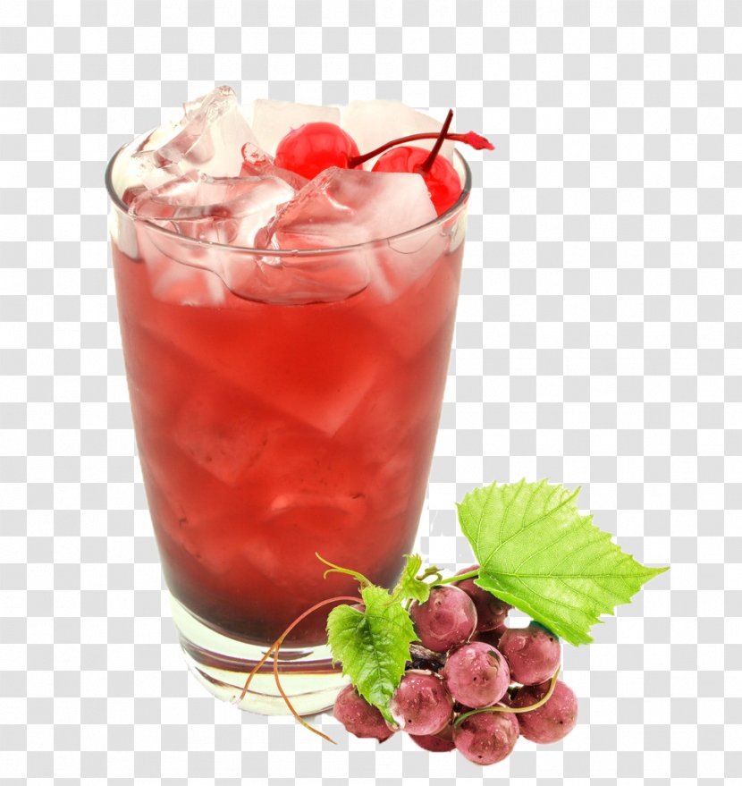 Hong Kong-style Milk Tea Juice Wine Drink - Cocktail - Ice Grape Transparent PNG