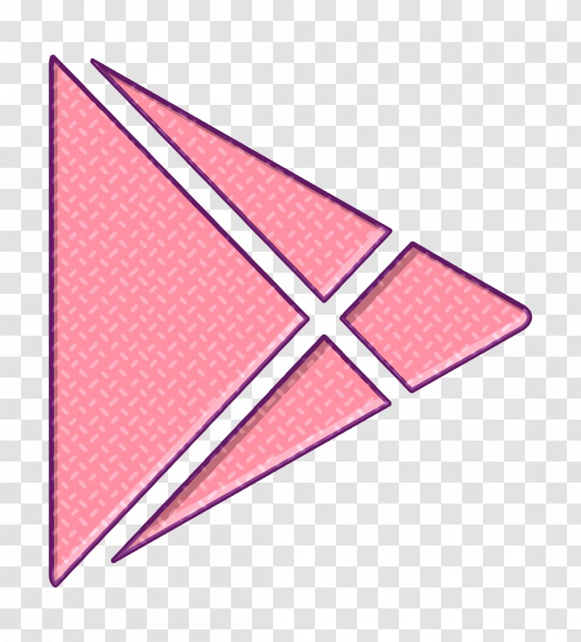 Googleplay Icon - Paper Product - Triangle Transparent PNG