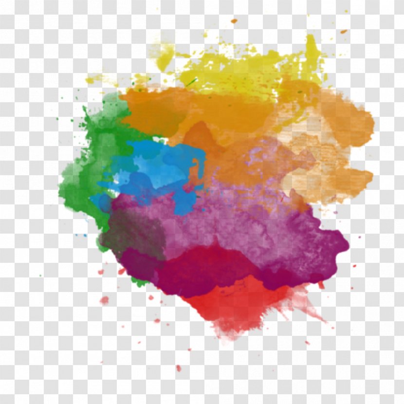 Watercolor Painting Clip Art - Color Splash Transparent PNG