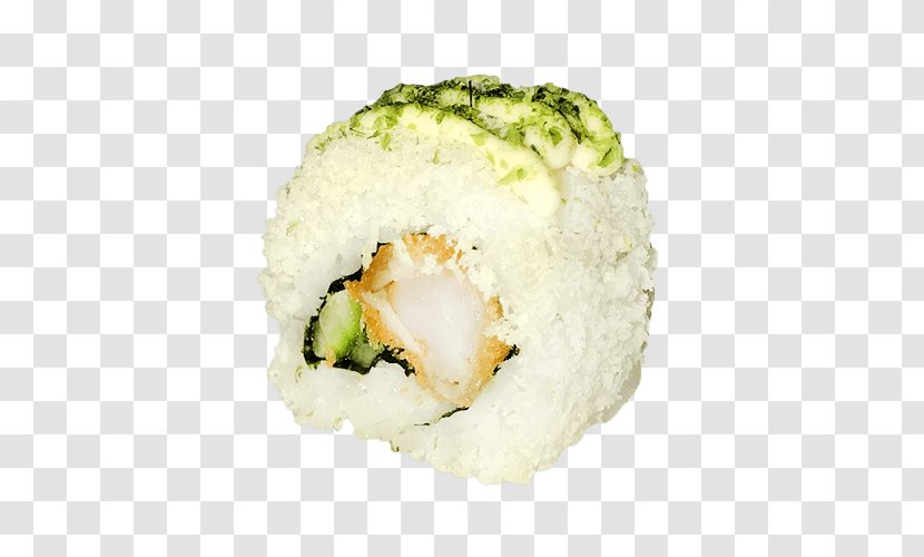 California Roll Sushi Side Dish Food Cooked Rice - Cuisine - Pancake Rolled With Crisp Fritter Transparent PNG