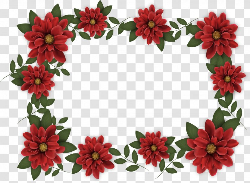 Adobe Illustrator Red Computer File - Border - Wine Flower Borders Transparent PNG